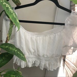 Frilly Off The Shoulder Top